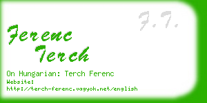 ferenc terch business card